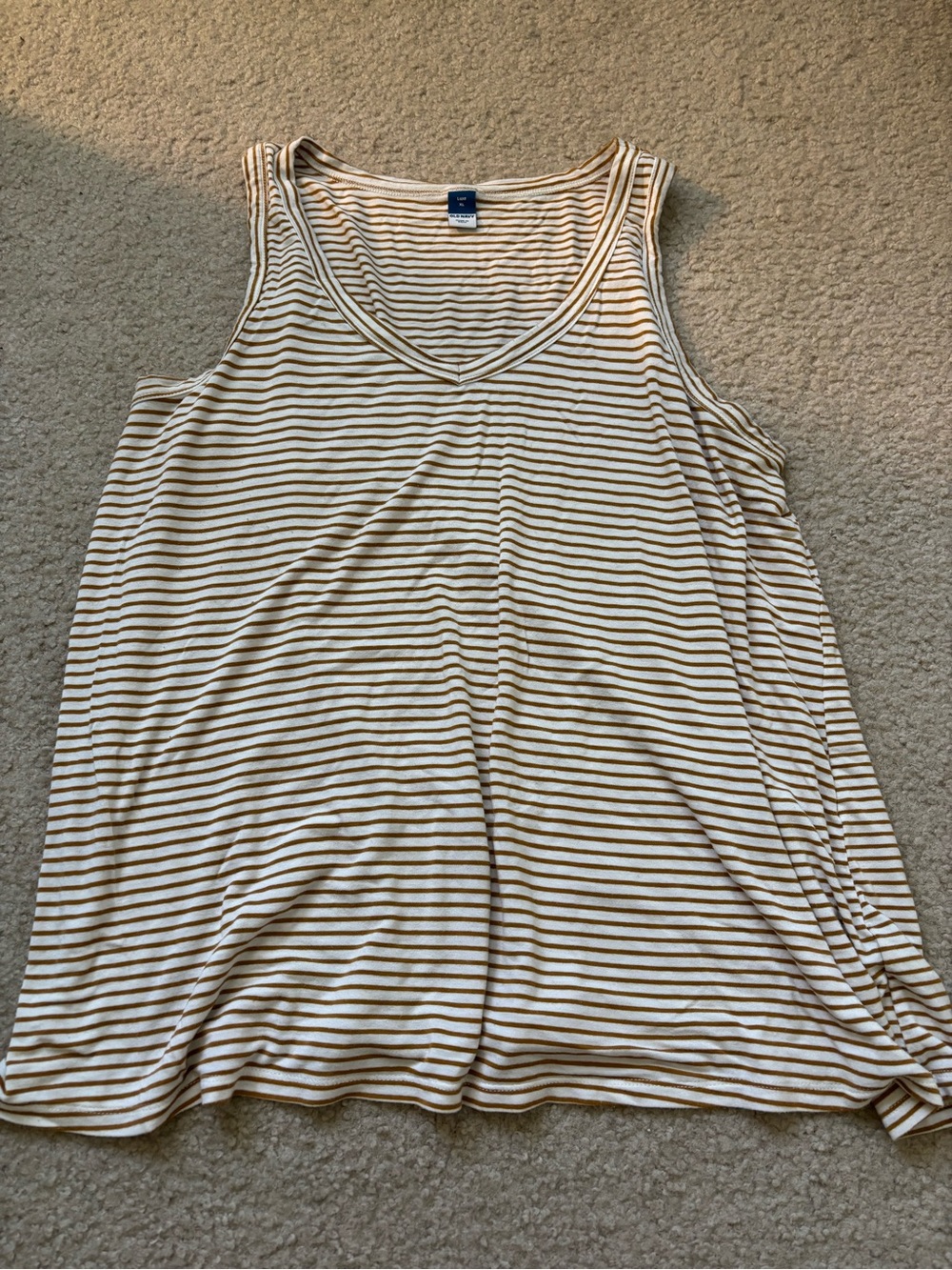 Gap Striped V-Neck Tank Top